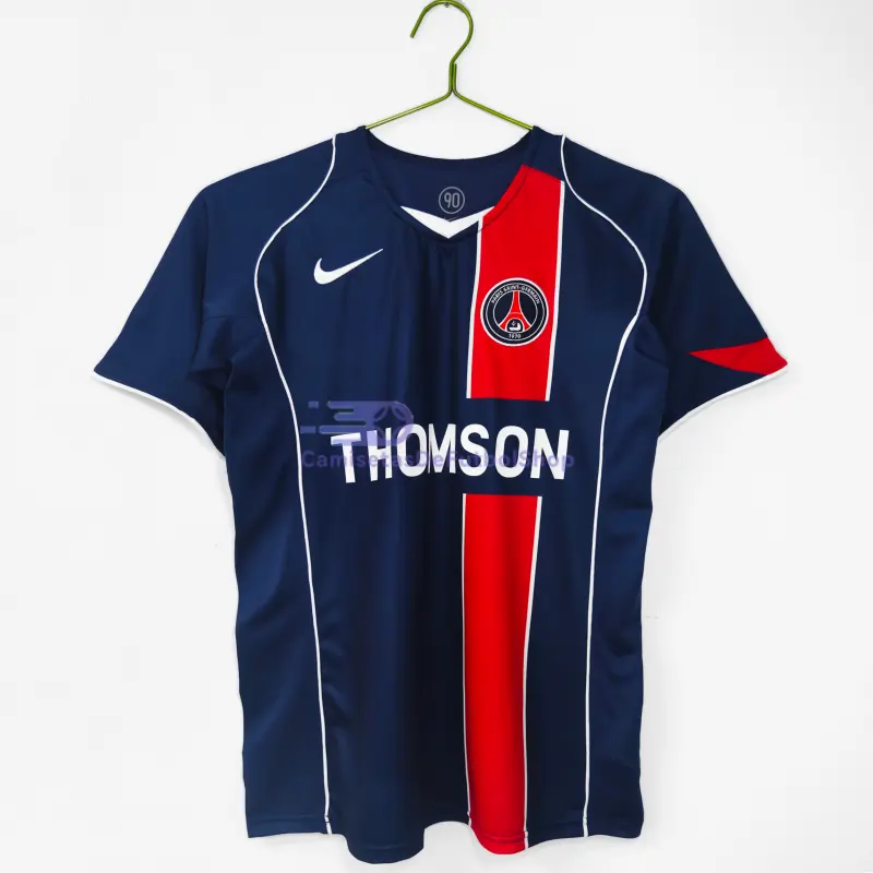 Camiseta PSG 2004/05 1ª Equipación Retro Azul/Rojo