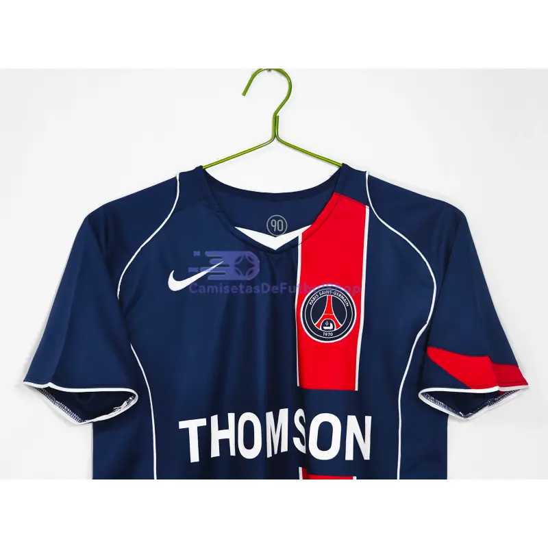 Camiseta PSG 2004/05 1ª Equipación Retro Azul/Rojo