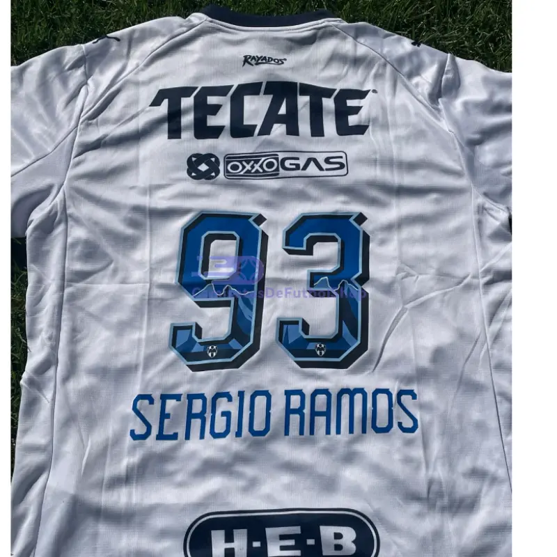 Camiseta SERGIO RAMOS 93 Monterrey 2025/2026 2ª Equipación Blanco