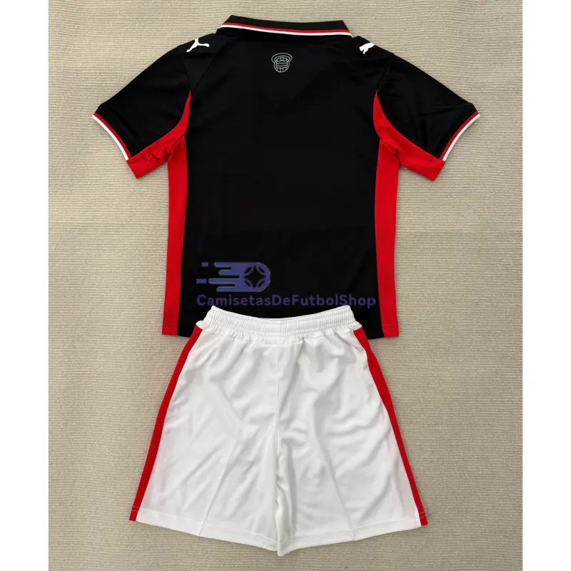 Camiseta Southampton 2025/2026 3ª Equipación Negro Niño Kit