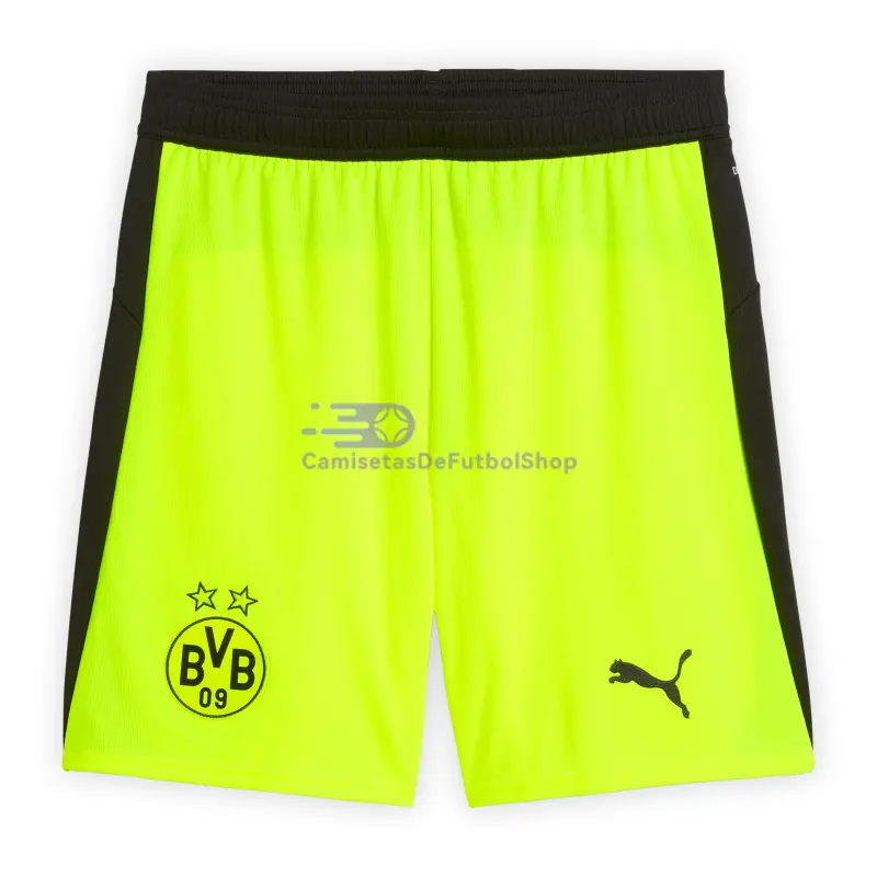 Pantalón Corto Borussia Dortmund 2025/2026 2ª Equipación Amarillo