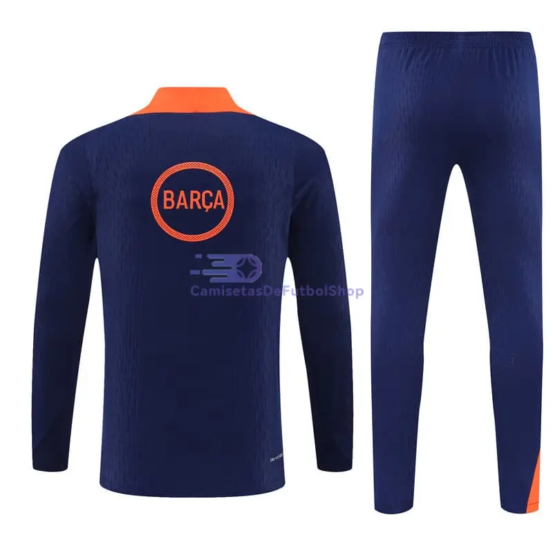 Sudadera De Entrenamiento Barcelona 2025/2026 Niño Kit Azul/Naranja