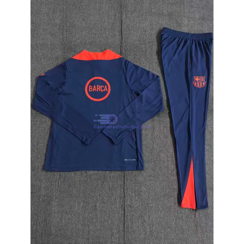 Sudadera De Entrenamiento Barcelona 2025/2026 Niño Kit Azul/Naranja