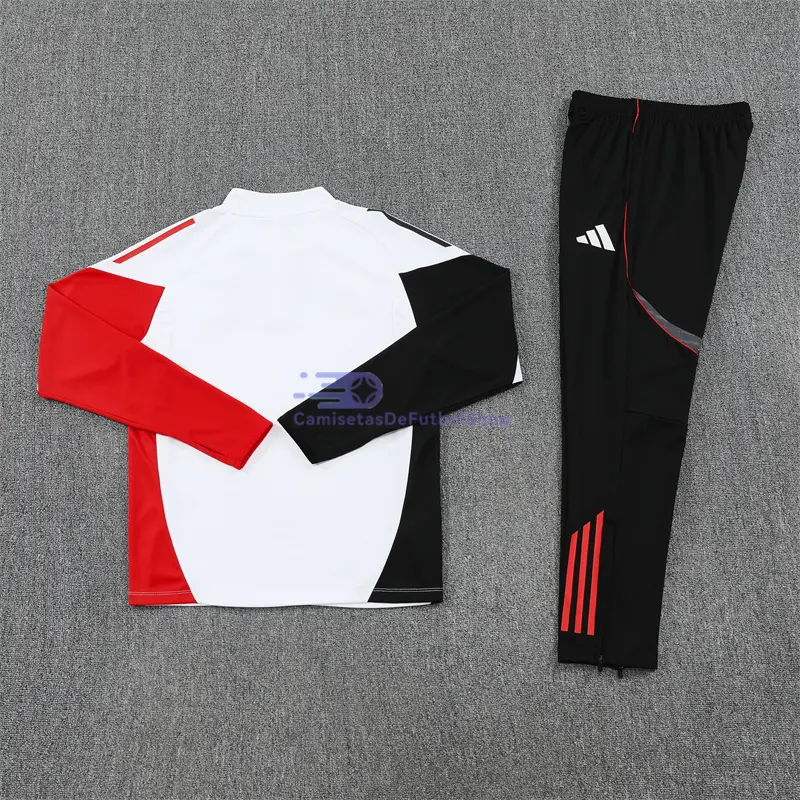 Sudadera De Entrenamiento Ajax 2025/2026 Kit Blanco/Negro/Rojo