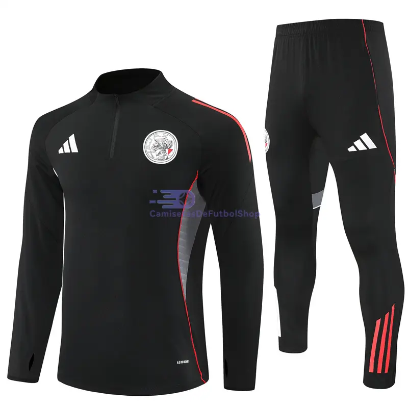 Sudadera De Entrenamiento Ajax 2025/2026 Kit Negro