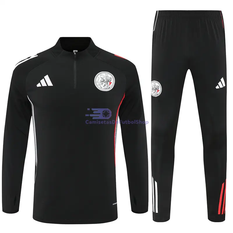 Sudadera De Entrenamiento Ajax 2025/2026 Kit Negro