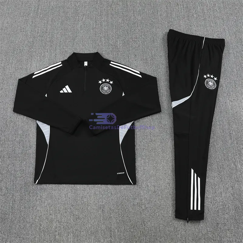 Sudadera De Entrenamiento Alemania 2025 Kit Negro
