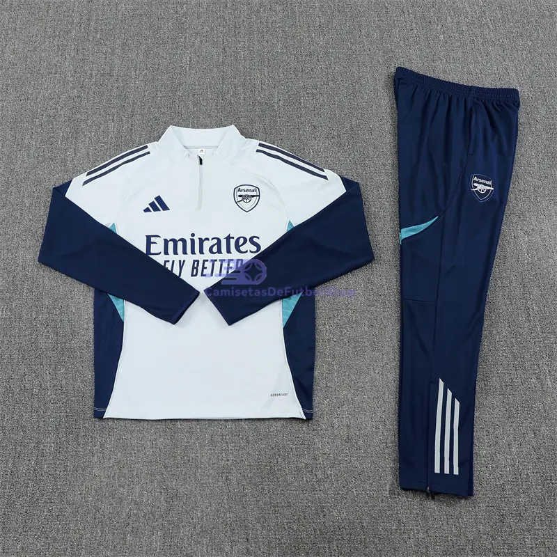 Sudadera De Entrenamiento Arsenal 2025/2026 Kit Azul Claro/Azul Oscuro