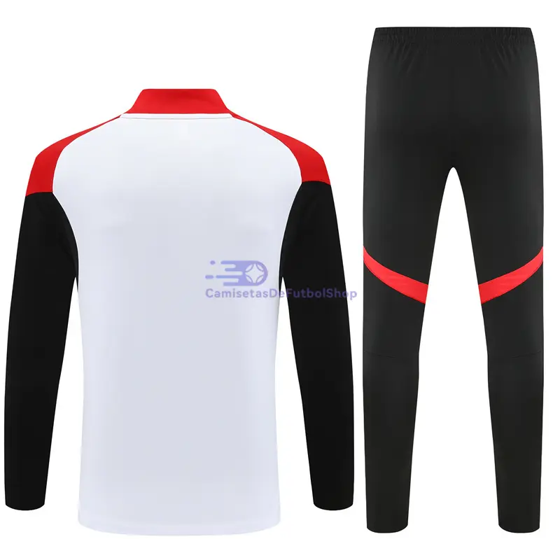 Sudadera De Entrenamiento Arsenal 2025/2026 Kit Blanco/Negro/Rojo