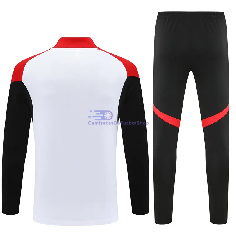 Sudadera De Entrenamiento Arsenal 2025/2026 Niño Kit Blanco/Negro/Rojo