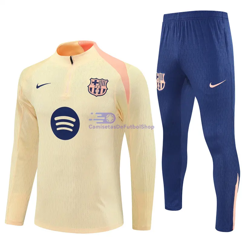 Sudadera De Entrenamiento Barcelona 2025/2026 Kit Amarillo Claro