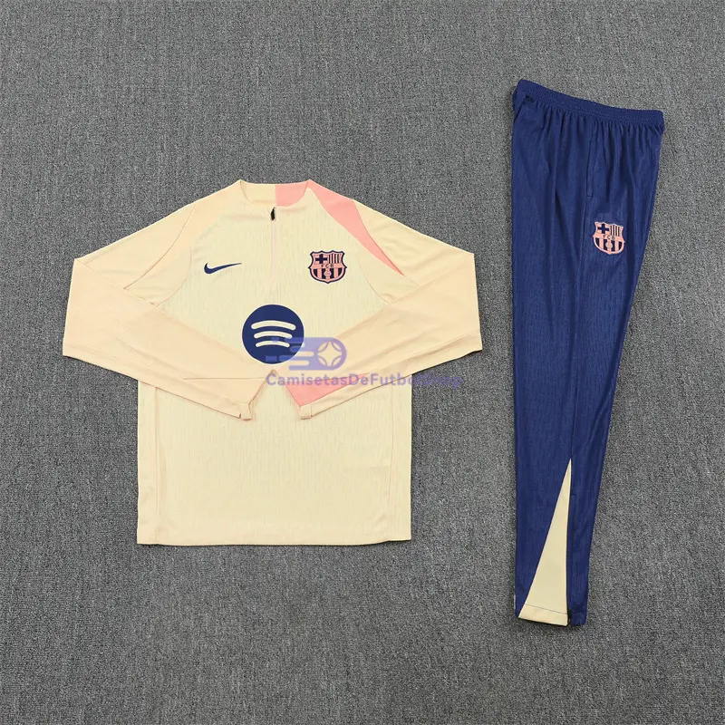 Sudadera De Entrenamiento Barcelona 2025/2026 Kit Amarillo Claro
