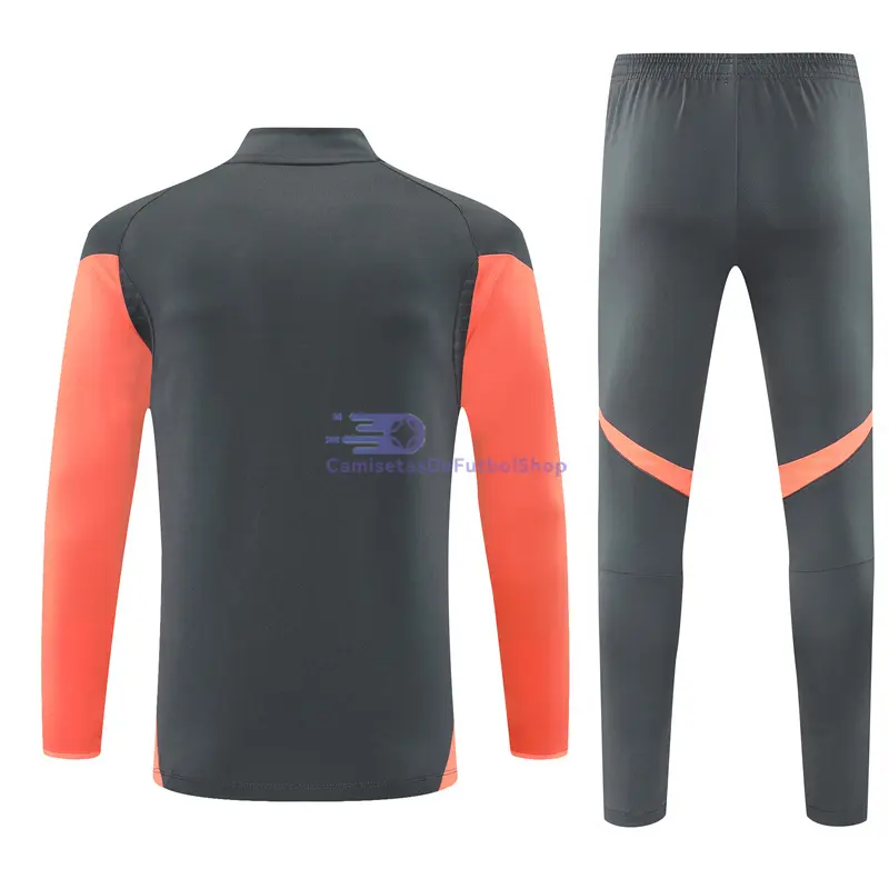 Sudadera De Entrenamiento Bayern Múnich 2025/2026 Kit Gris/Naranja
