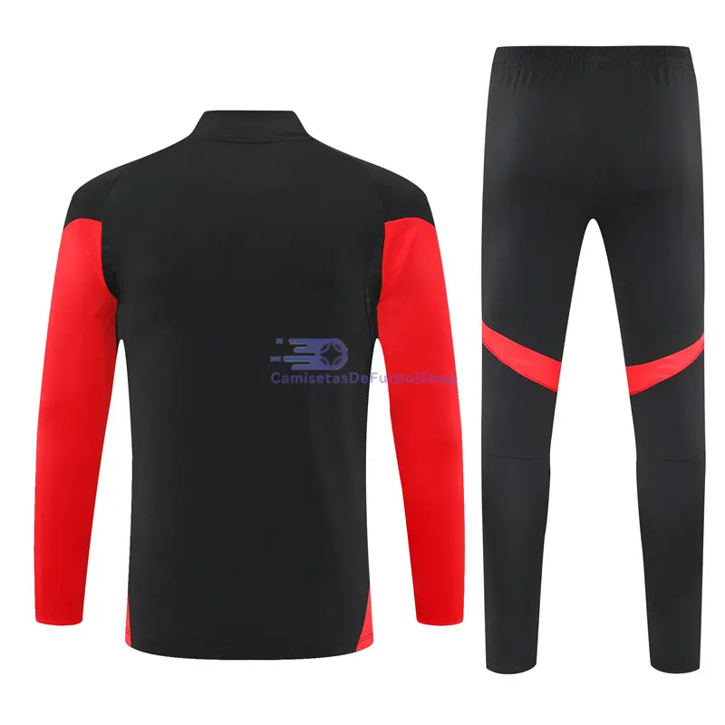 Sudadera De Entrenamiento Bayern Múnich 2025/2026 Niño Kit Negro/Rojo