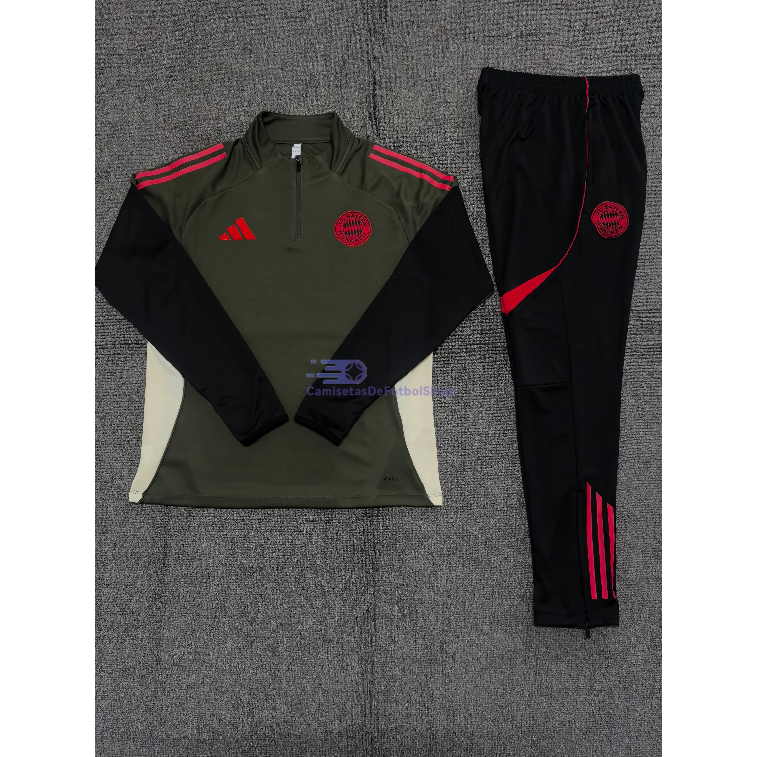 Sudadera De Entrenamiento Bayern Múnich 2025/2026 Niño Kit Verde/Negro