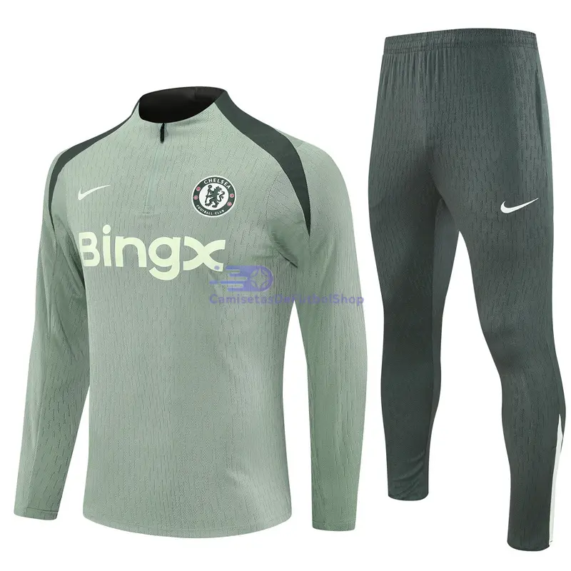 Sudadera De Entrenamiento Chelsea 2025/2026 Kit Verde Claro (EDICIÓN JUGADOR)