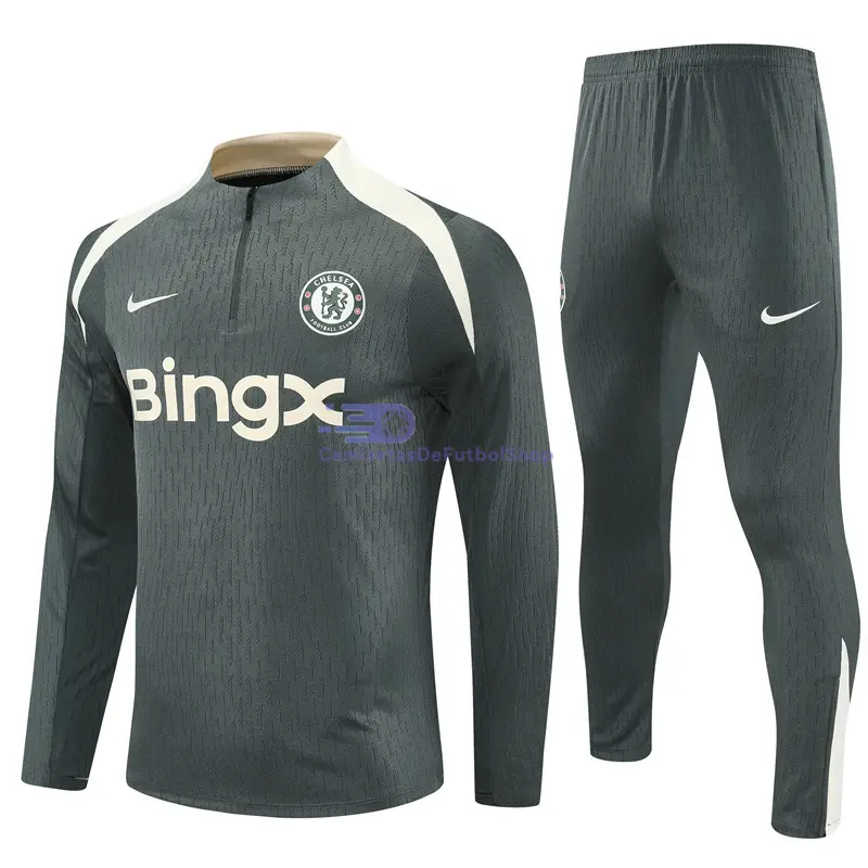 Sudadera De Entrenamiento Chelsea 2025/2026 Kit Verde Militar (EDICIÓN JUGADOR)
