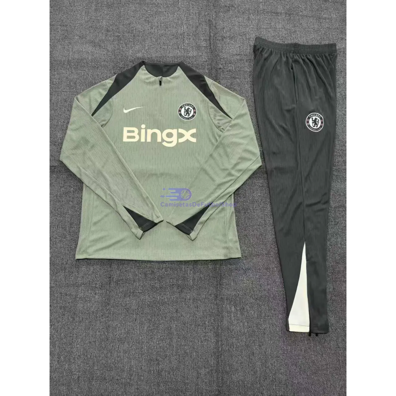 Sudadera De Entrenamiento Chelsea 2025/2026 Niño Kit Verde Claro (EDICIÓN JUGADOR)