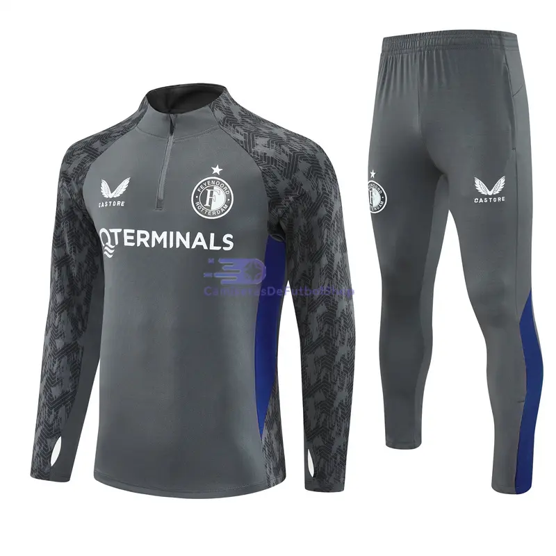 Sudadera De Entrenamiento Feyenoord 2025/2026 Kit Gris Oscuro