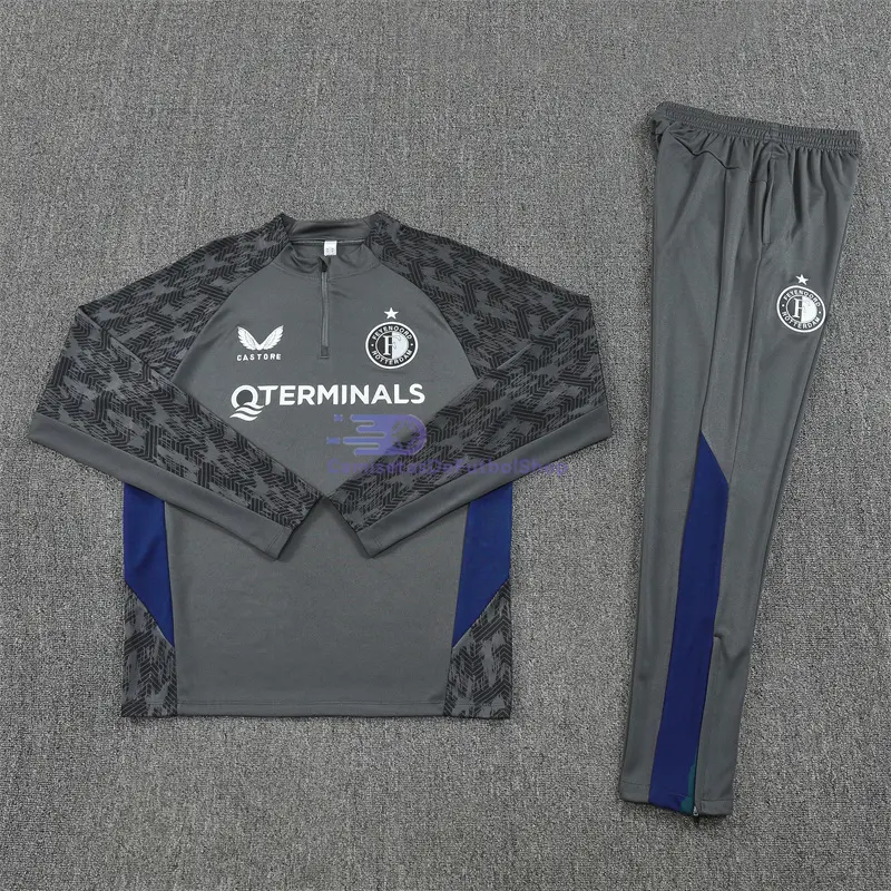 Sudadera De Entrenamiento Feyenoord 2025/2026 Kit Gris Oscuro