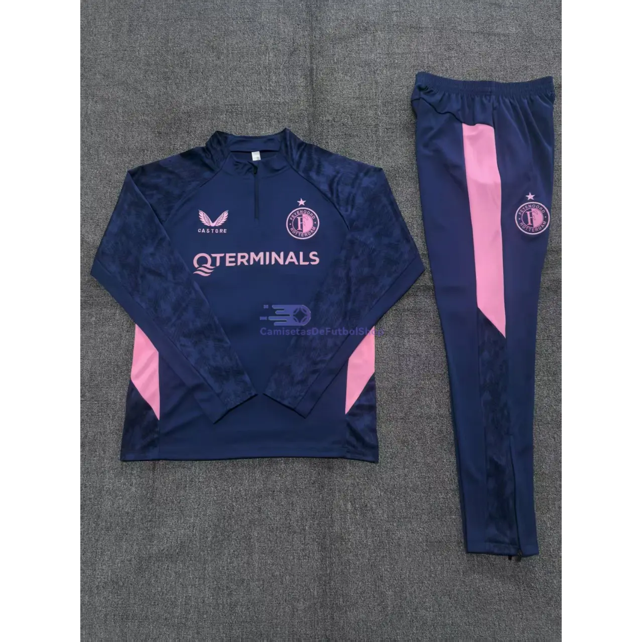 Sudadera De Entrenamiento Feyenoord 2025/2026 Niño Kit Azul Real