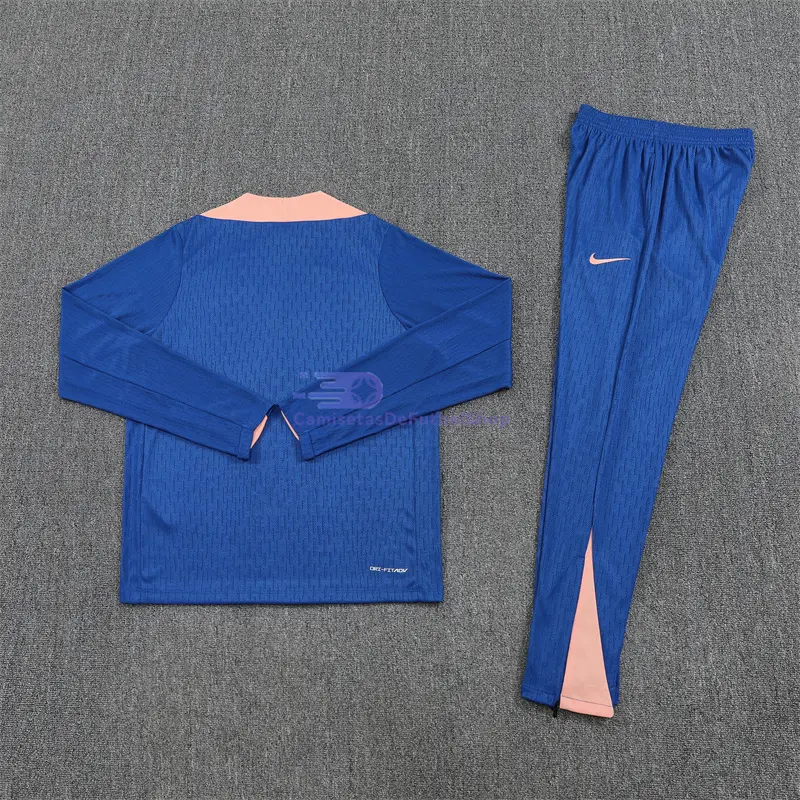 Sudadera De Entrenamiento Francia 2025 Kit Azul Real/Rosa (EDICIÓN JUGADOR)