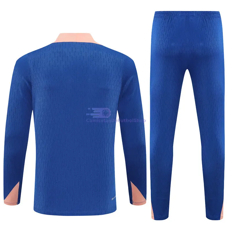 Sudadera De Entrenamiento Francia 2025 Niño Kit Azul Real/Rosa (EDICIÓN JUGADOR)