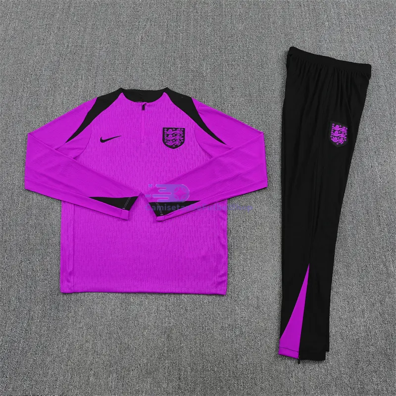Sudadera De Entrenamiento Inglaterra 2025 Kit Morado/Negro (EDICIÓN JUGADOR)