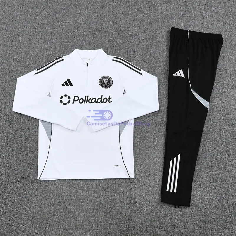 Sudadera De Entrenamiento Inter Miami 2025/2026 Kit Blanco