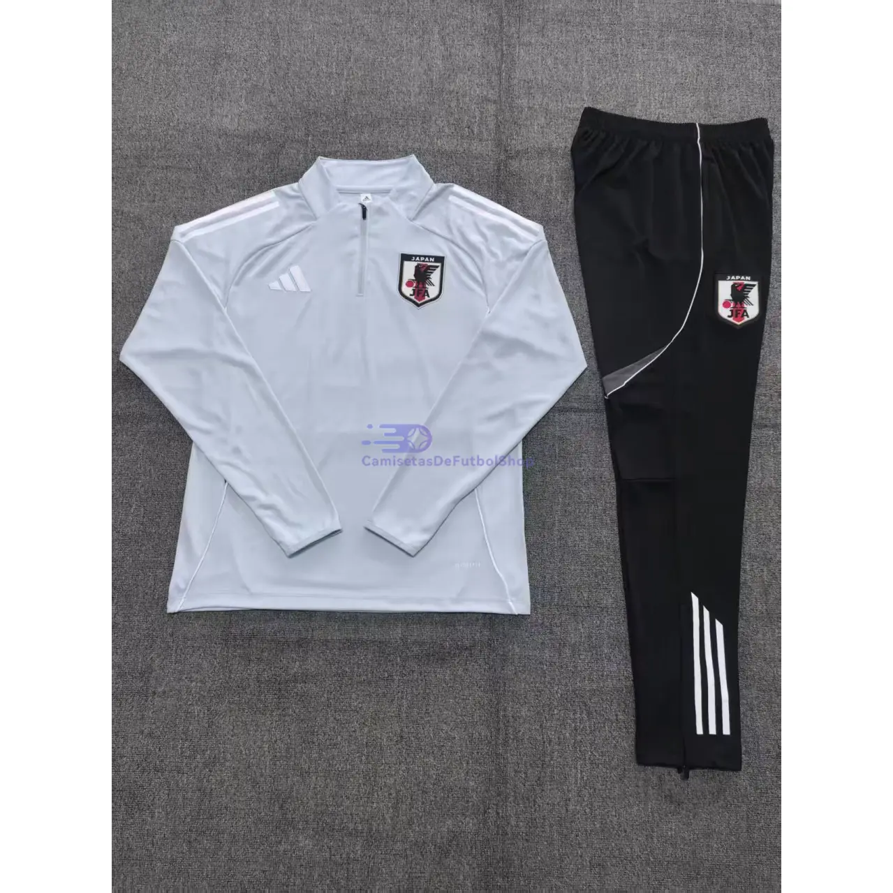 Sudadera De Entrenamiento Japón 2025 Niño Kit Gris Claro