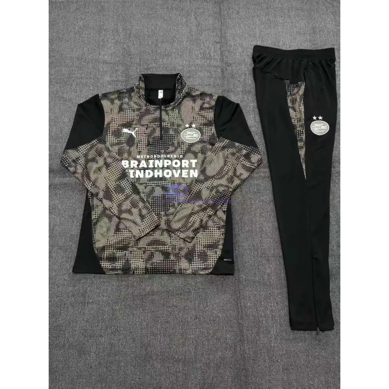 Sudadera De Entrenamiento Leverkusen 2025/2026 Niño Kit Negro con Estampado Camuflaje