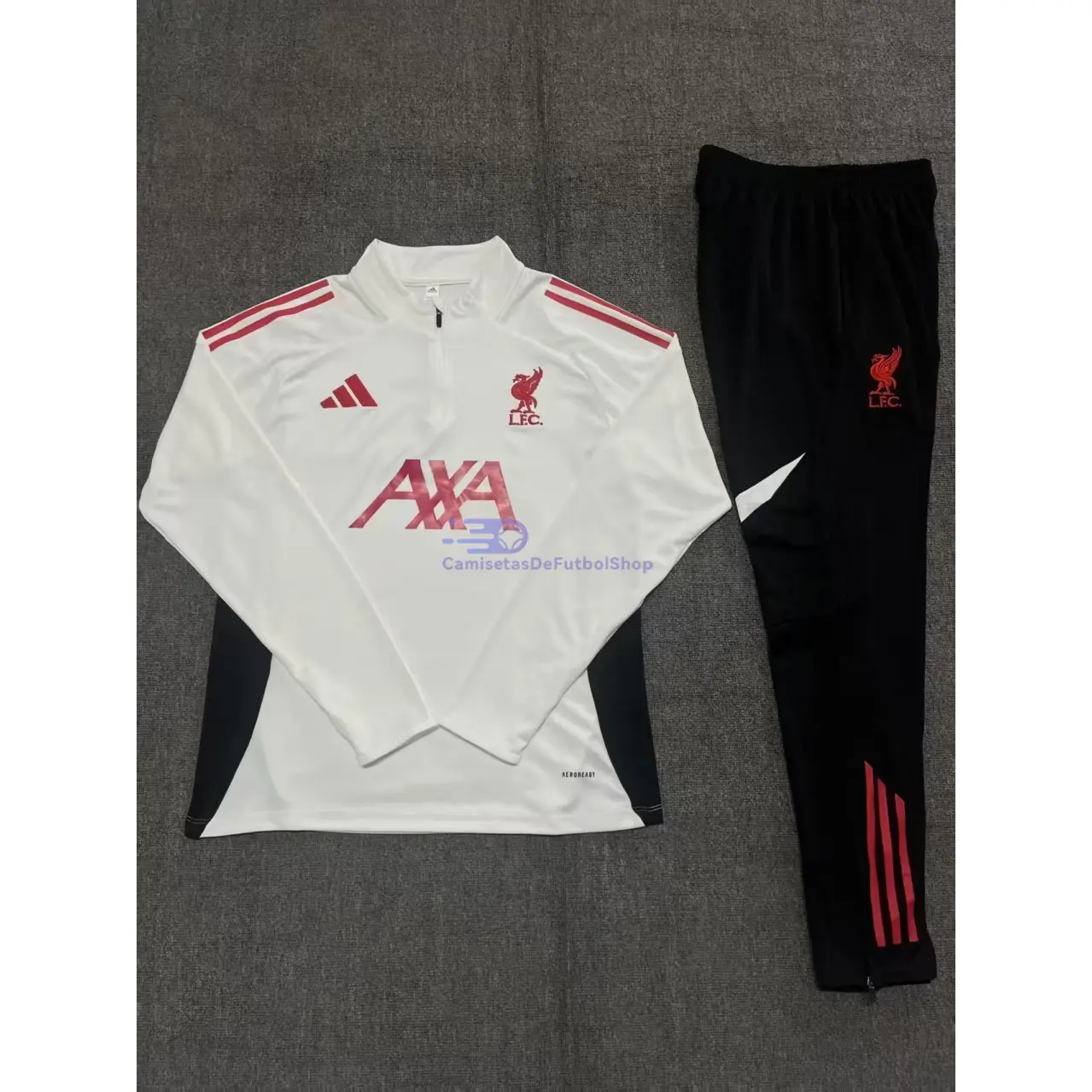 Sudadera De Entrenamiento Liverpool 2025/2026 Niño Kit Blanco/Negro