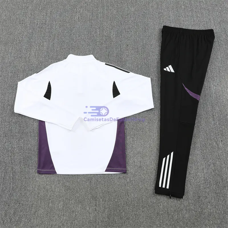 Sudadera De Entrenamiento Manchester United 2025/2026 Kit Blanco/Morado