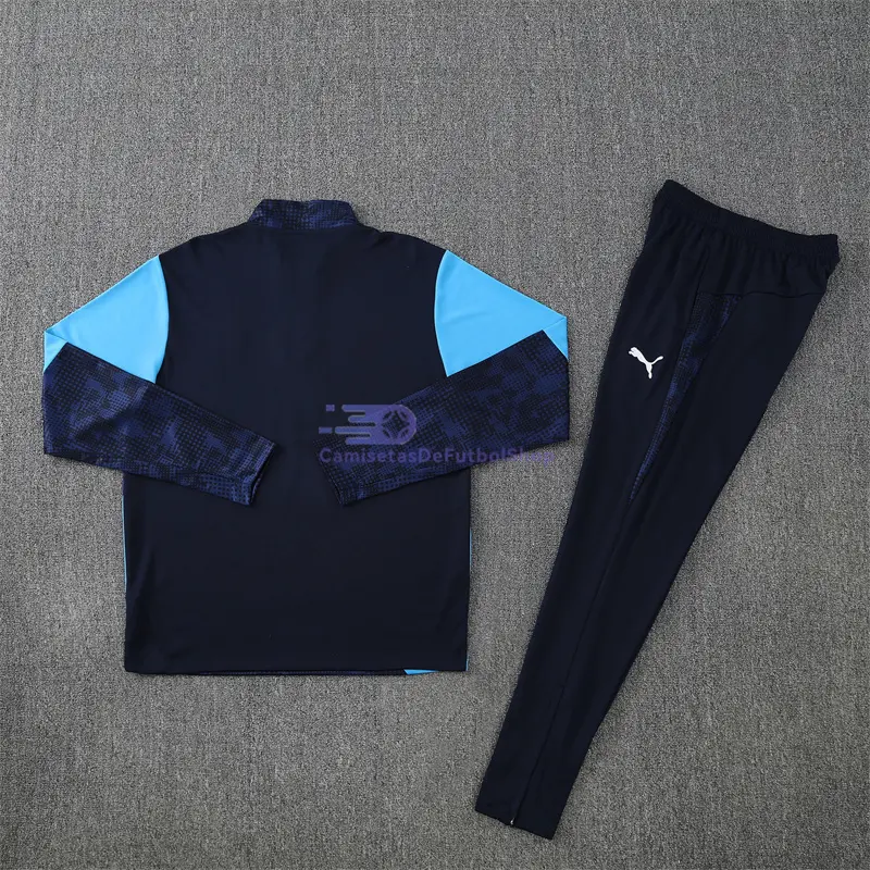 Sudadera De Entrenamiento Olympique Marsella 2025/2026 Kit Azul Oscuro con Estampado Camuflaje