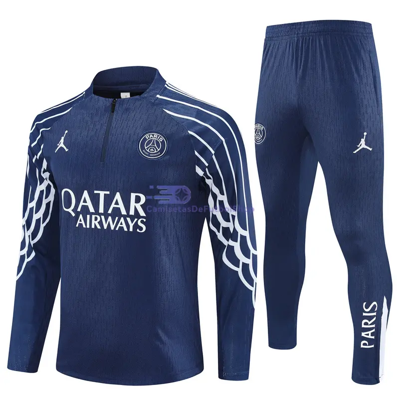 Sudadera De Entrenamiento PSG 2025/2026 Kit Azul Marino Edición UCL