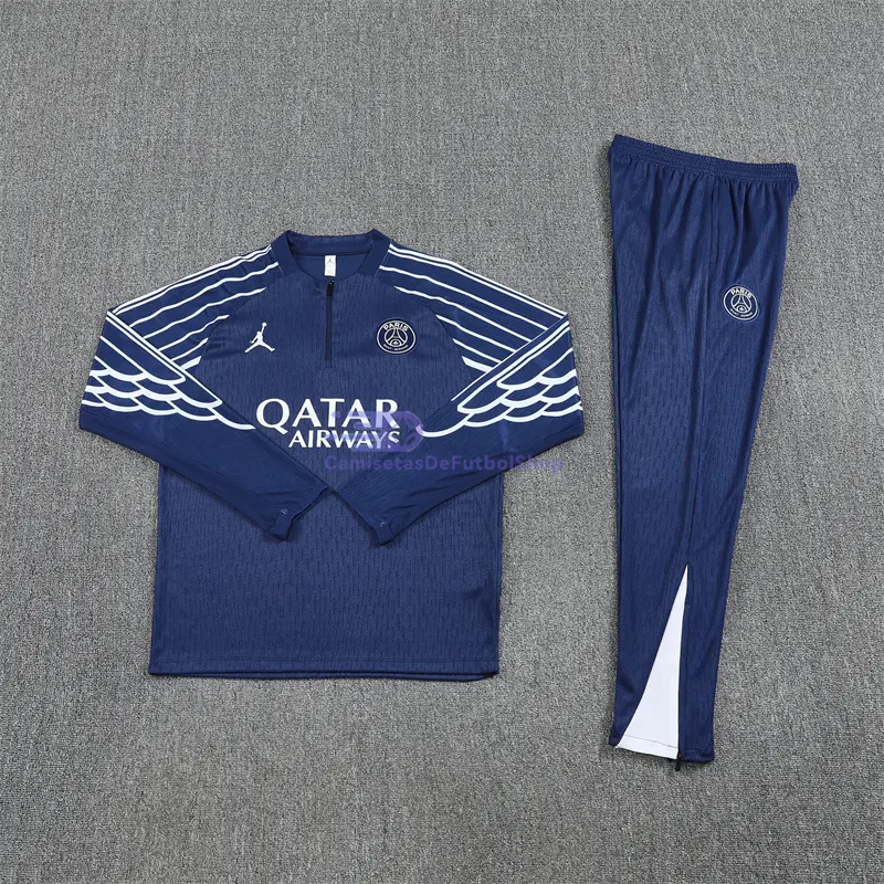 Sudadera De Entrenamiento PSG 2025/2026 Kit Azul Marino Edición UCL