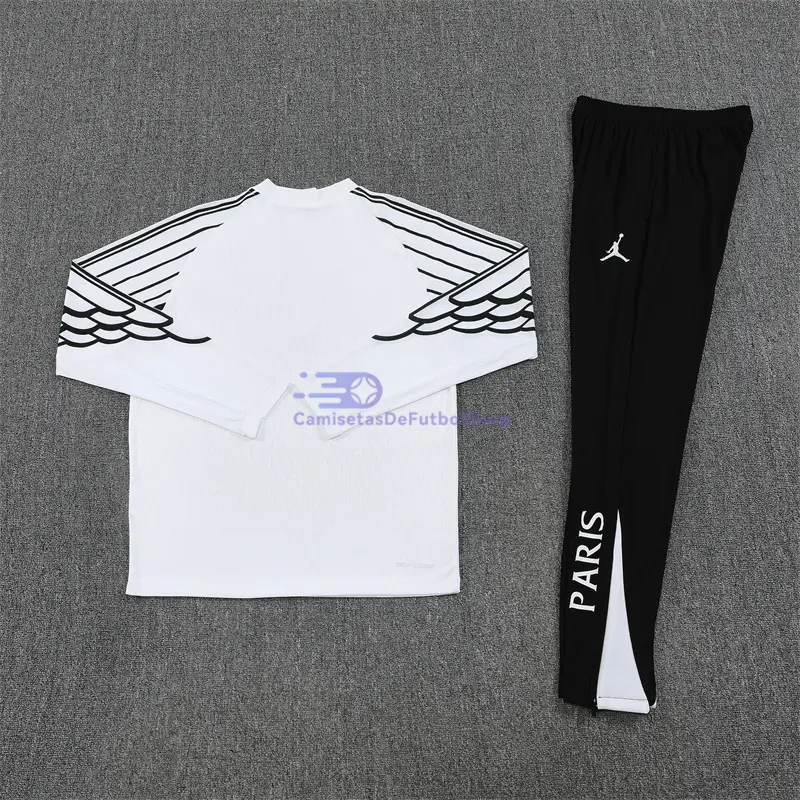 Sudadera De Entrenamiento PSG 2025/2026 Kit Blanco Edición UCL