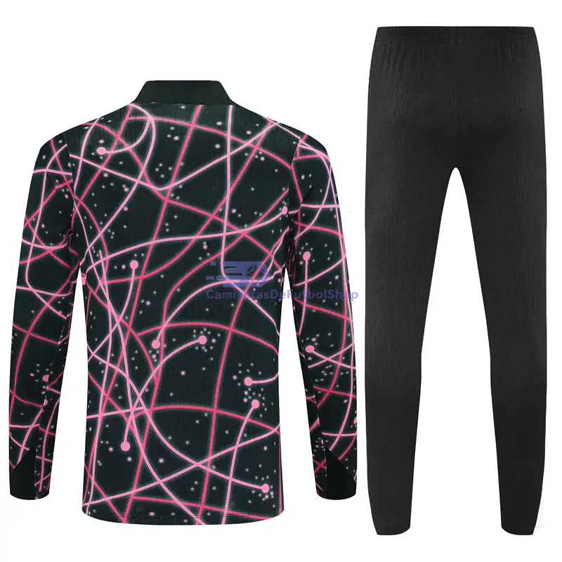 Sudadera De Entrenamiento PSG 2025/2026 Kit Negro/Rosa con Estampado Camuflaje