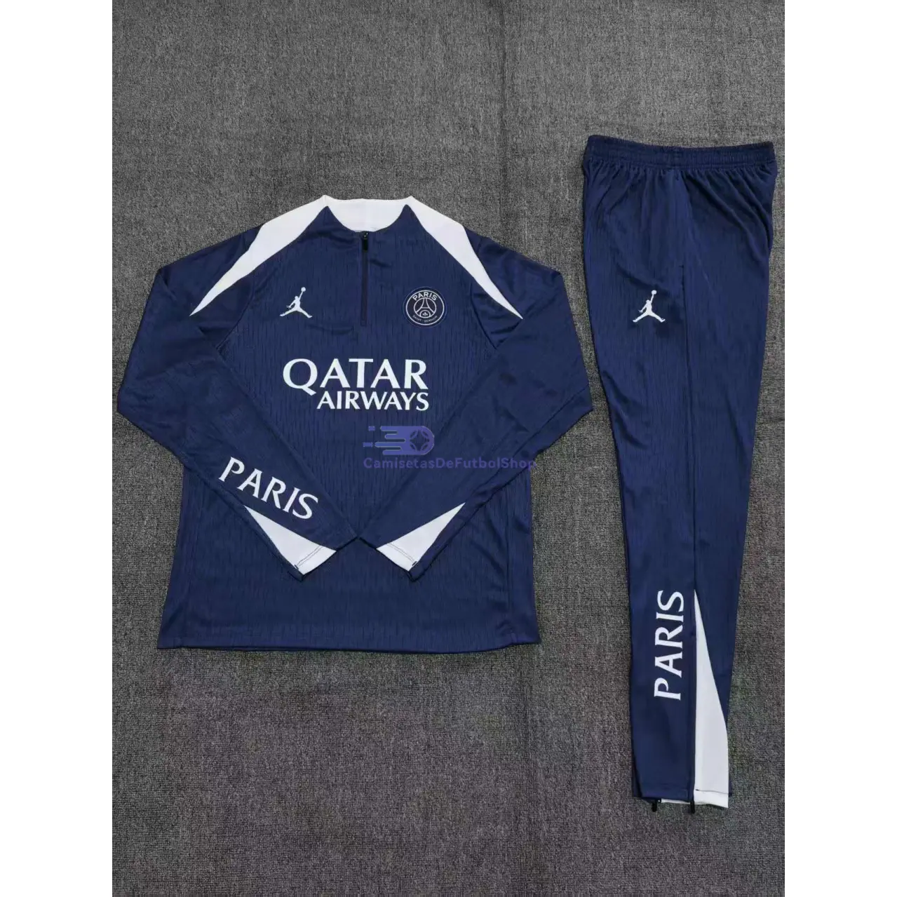 Sudadera De Entrenamiento PSG 2025/2026 Niño Kit Azul Marino/Blanco (EDICIÓN JUGADOR)