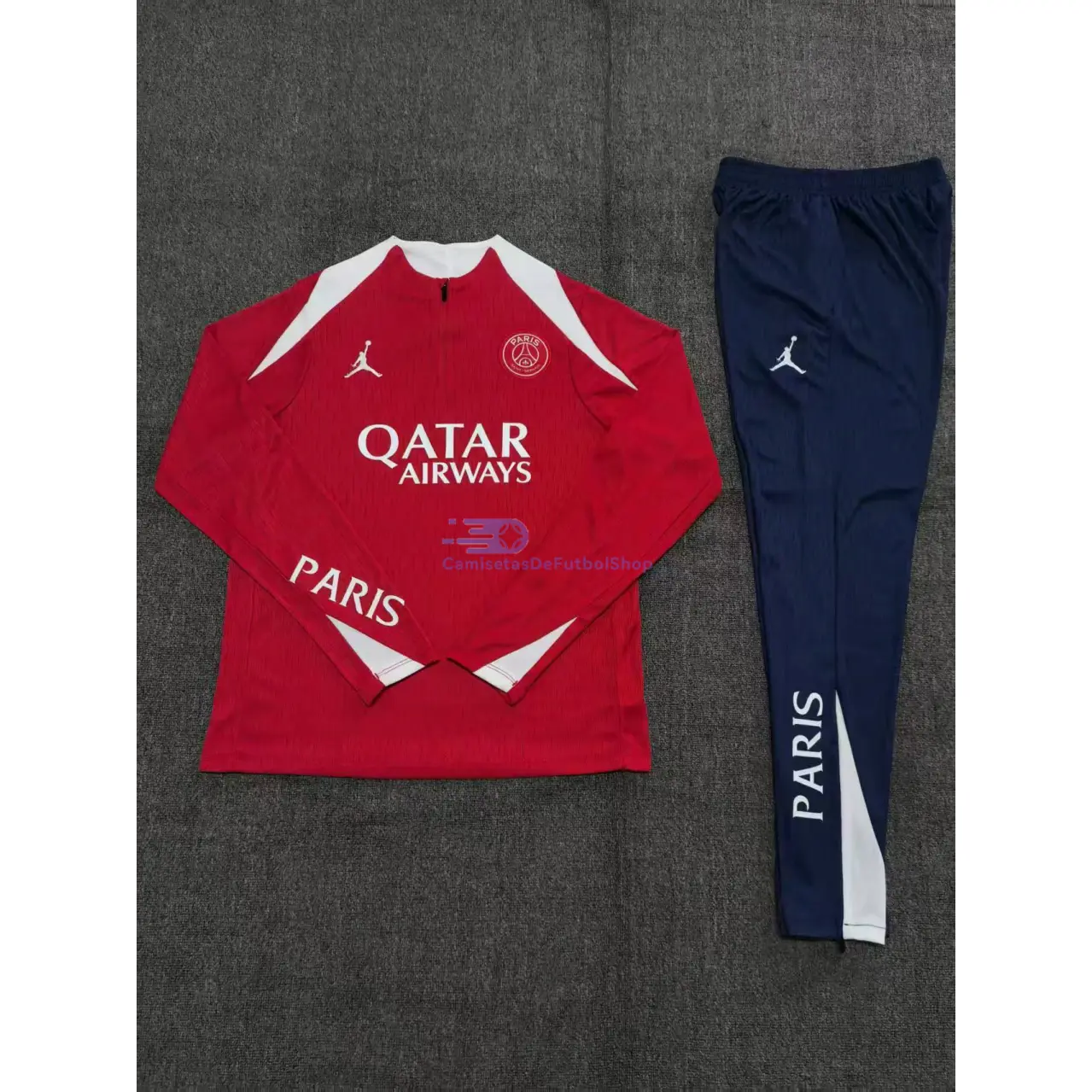 Sudadera De Entrenamiento PSG 2025/2026 Niño Kit Rojo/Blanco (EDICIÓN JUGADOR)