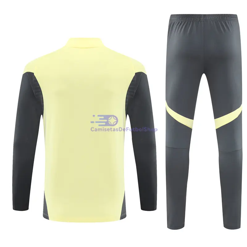 Sudadera De Entrenamiento Real Madrid 2025/2026 Kit Amarillo/Gris Oscuro