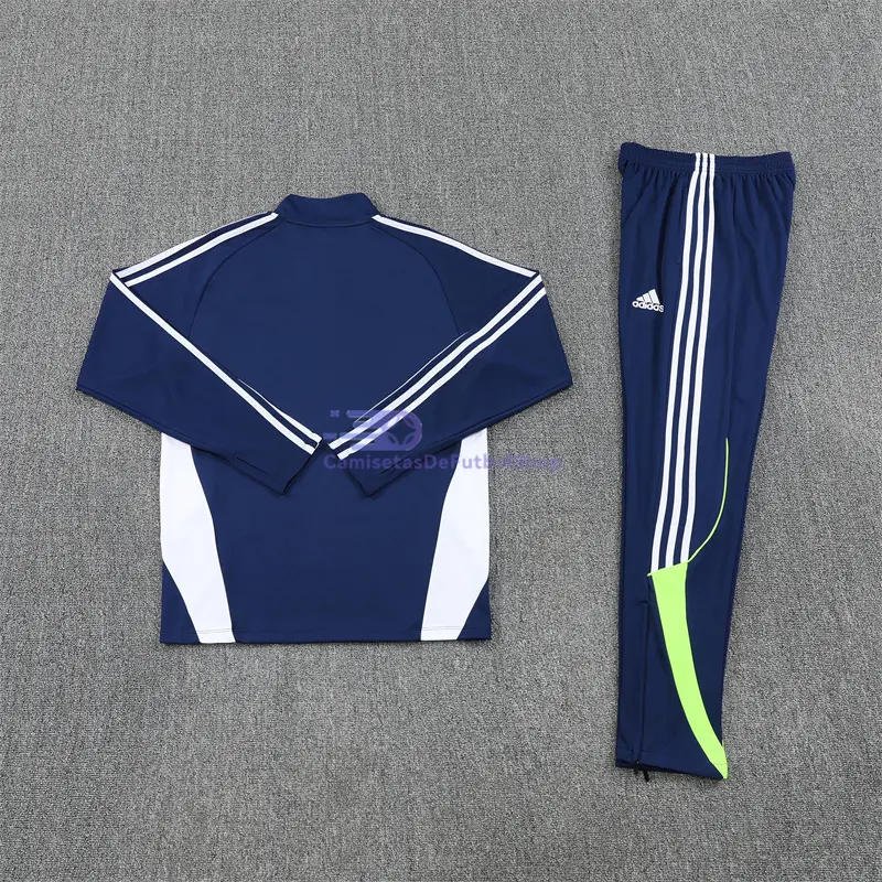 Sudadera De Entrenamiento Real Madrid 2025/2026 Kit Azul Real/Blanco Edición Retro