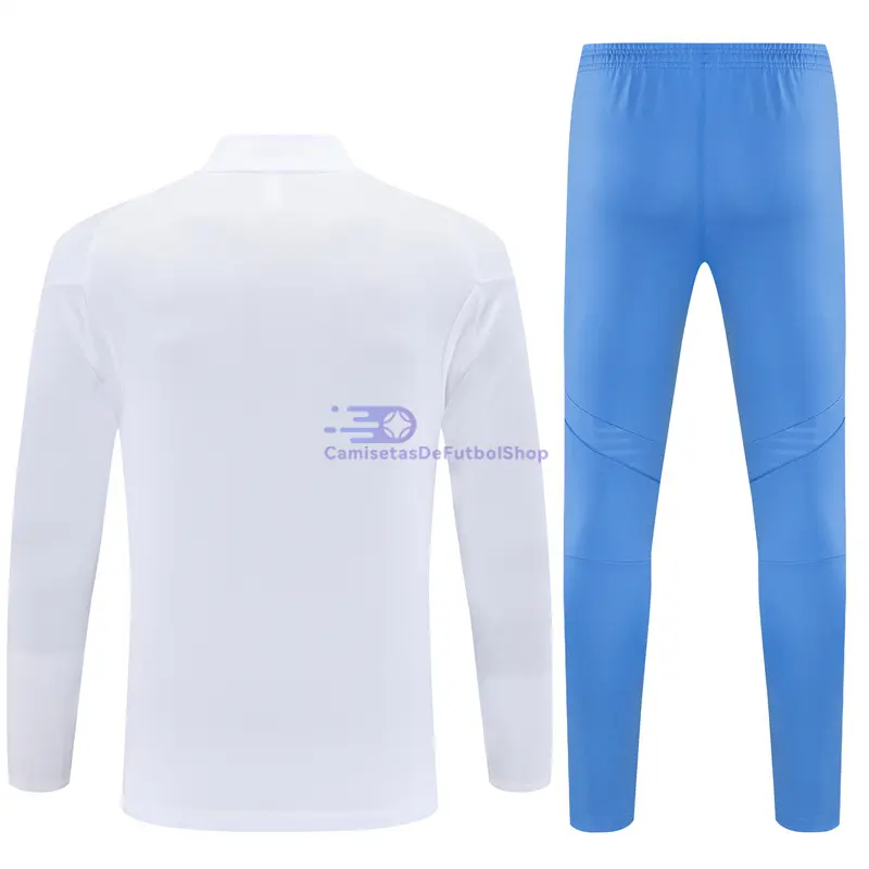 Sudadera De Entrenamiento Real Madrid 2025/2026 Niño Kit Blanco/Azul
