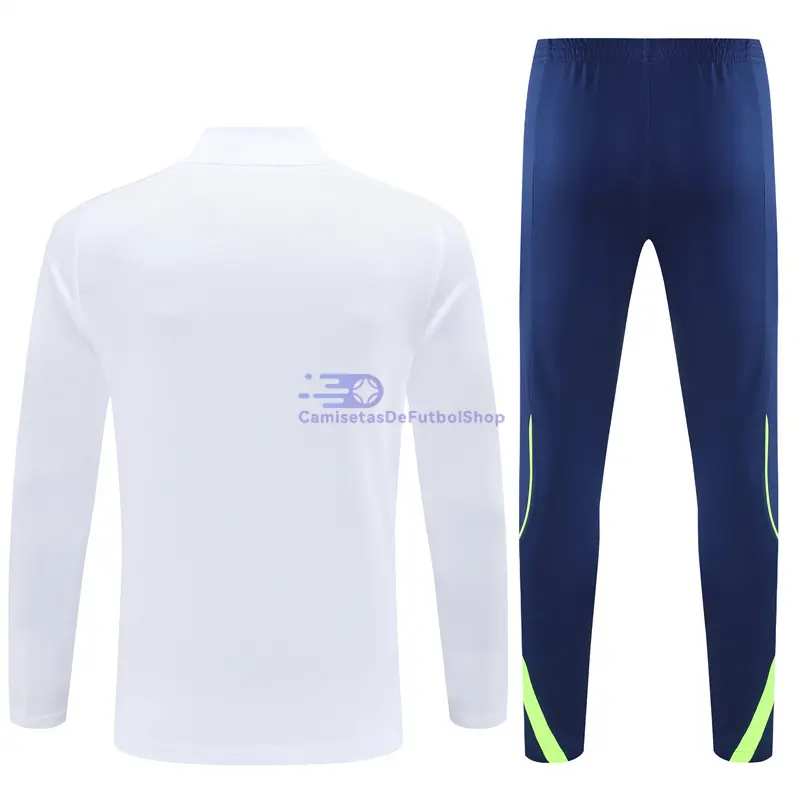 Sudadera De Entrenamiento Real Madrid 2025/2026 Niño Kit Blanco Edición Retro