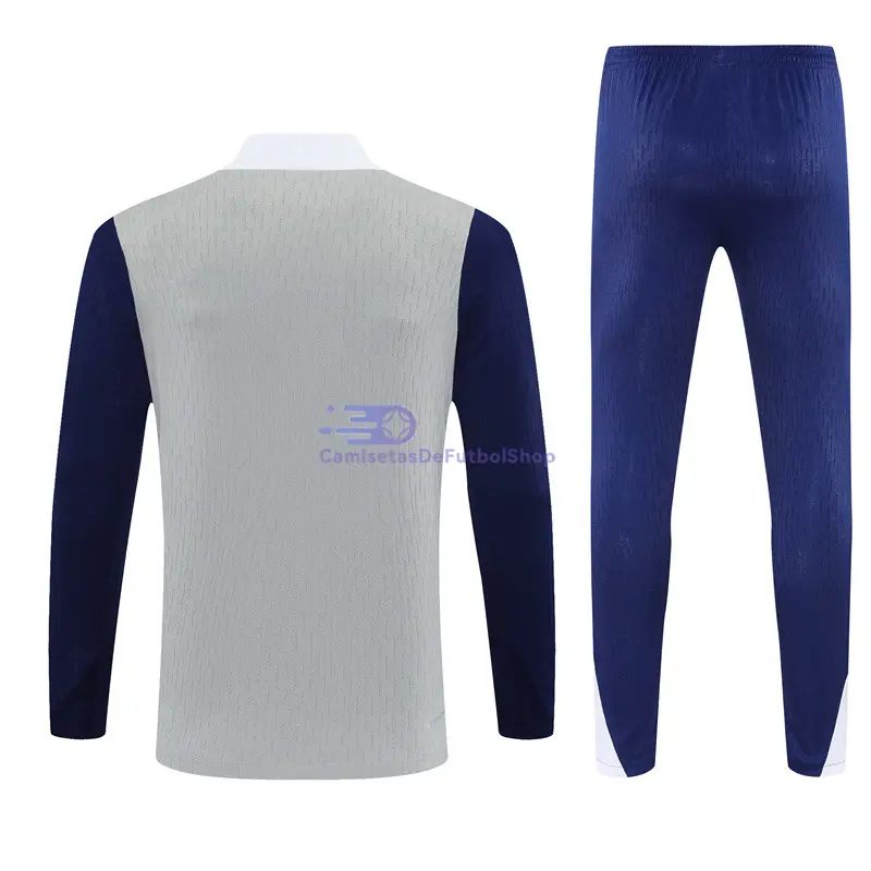 Sudadera De Entrenamiento Tottenham Hotspur 2025/2026 Kit Gris/Azul (EDICIÓN JUGADOR)