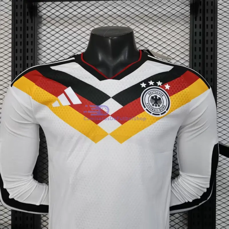 Camiseta Alemania 2026 1ª Equipación ML Blanco (EDICIÓN JUGADOR)