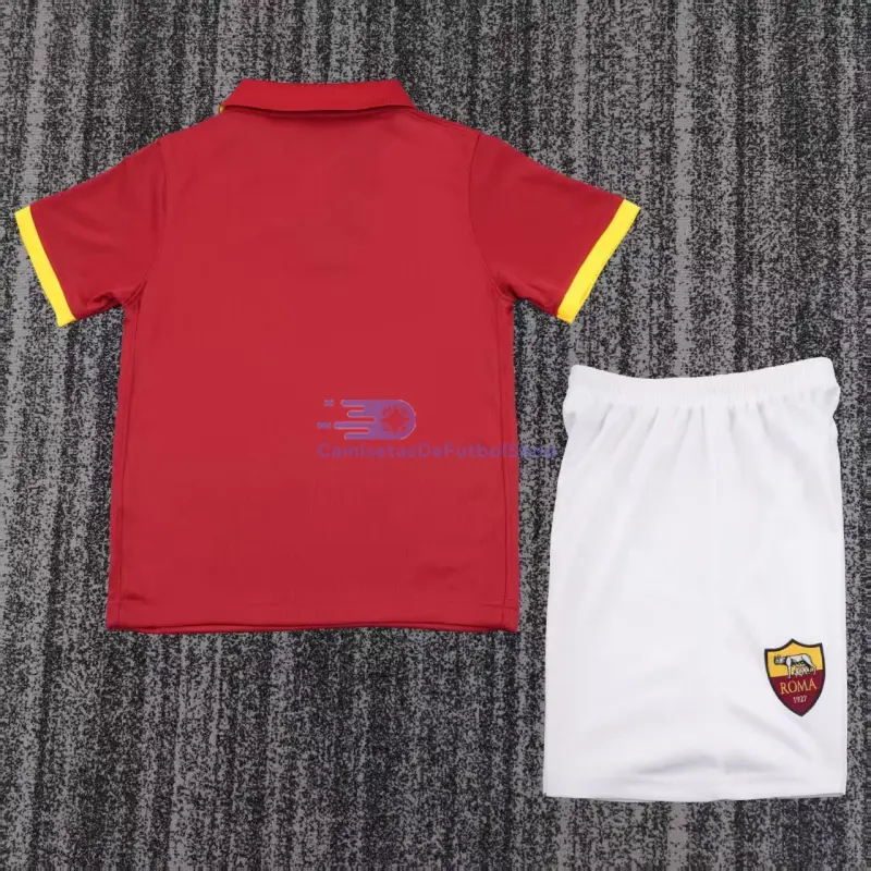 Camiseta AS Roma 2014/15 1ª Equipación Retro Rojo Niño Kit