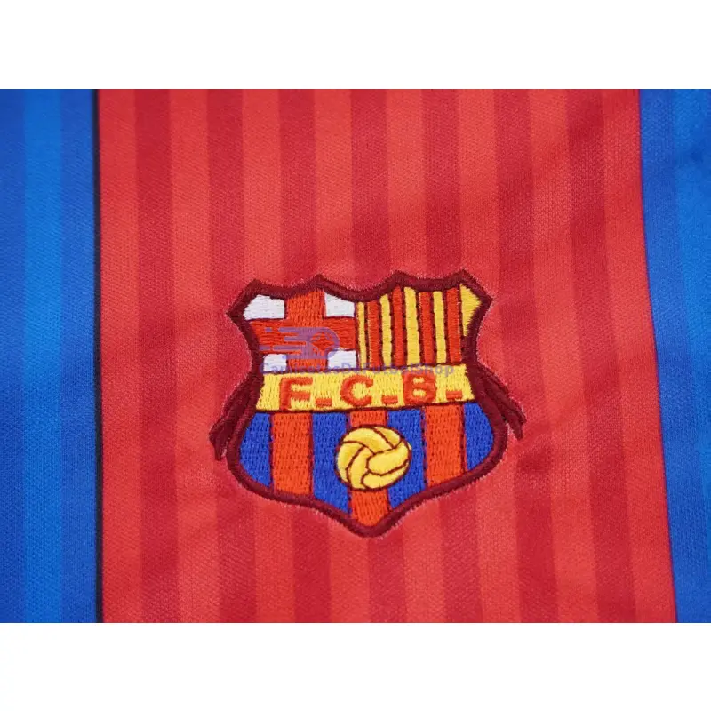 Camiseta Barcelona 1989/92 1ª Equipación Retro Rojo/Azul Niño Kit