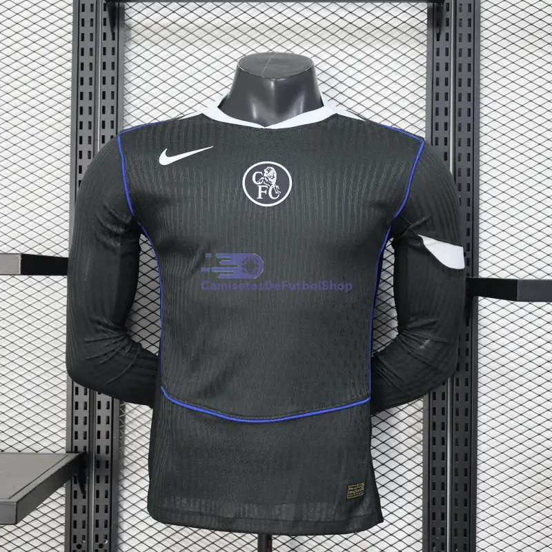 Camiseta Chelsea 2025/2026 3ª Equipación ML Negro (EDICIÓN JUGADOR)