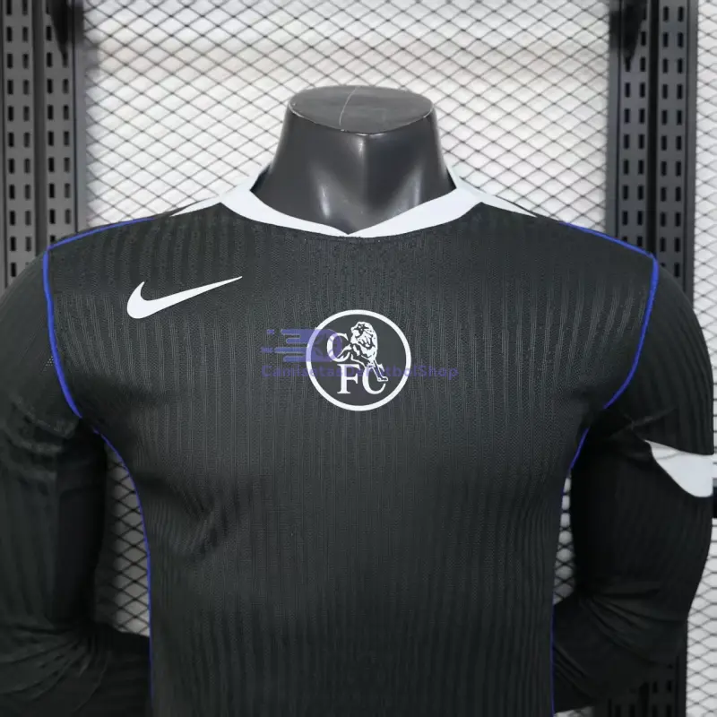 Camiseta Chelsea 2025/2026 3ª Equipación ML Negro (EDICIÓN JUGADOR)
